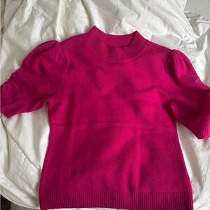 Anthropologie Fuchsia Cowl Neck Sweater